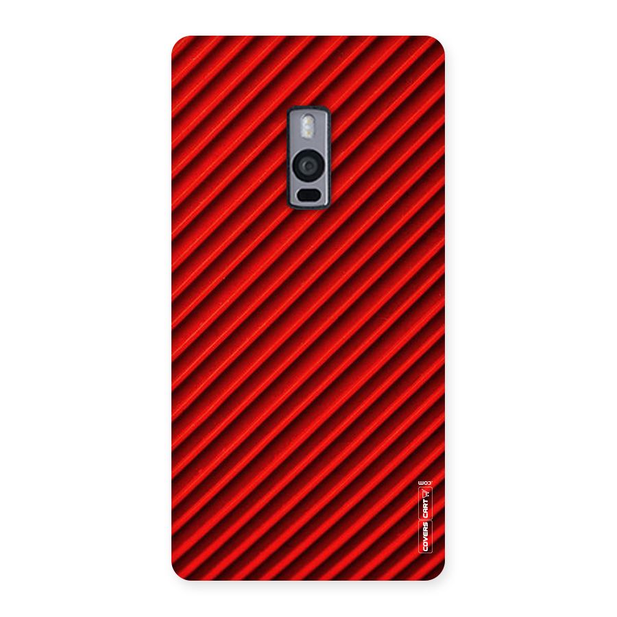 Red Rugged Stripes Back Case for OnePlus Two