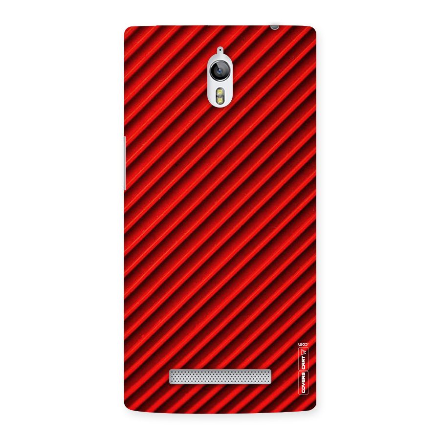 Red Rugged Stripes Back Case for Oppo Find 7