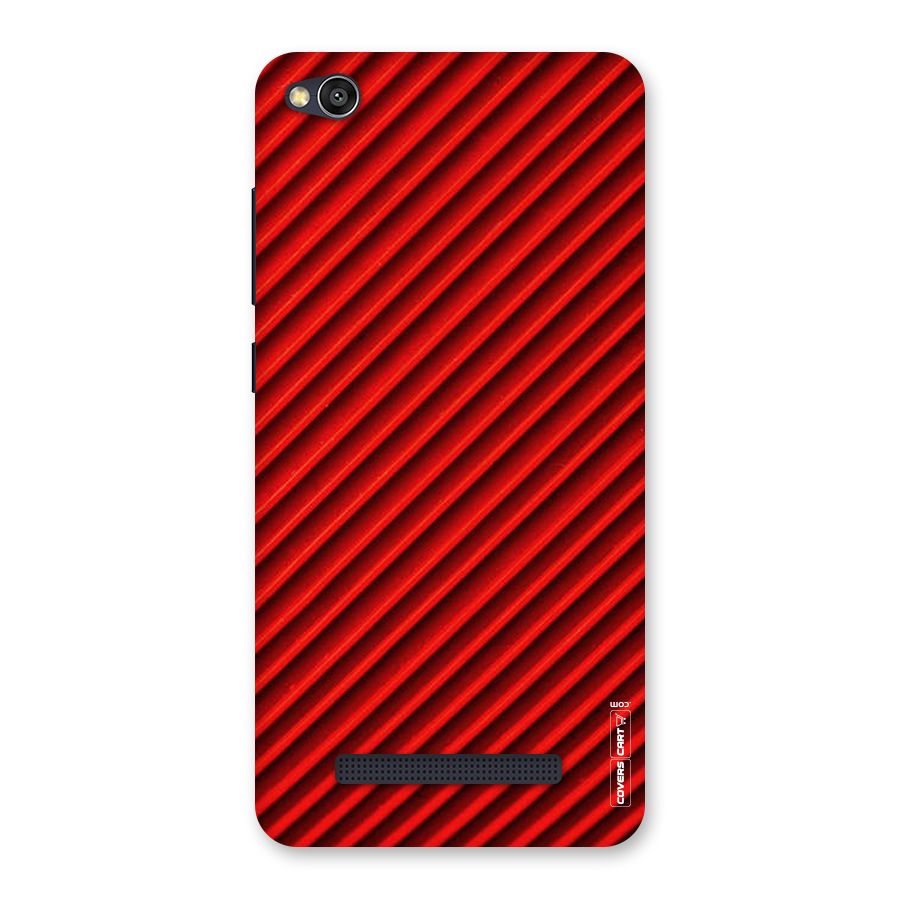 Red Rugged Stripes Back Case for Redmi 4A