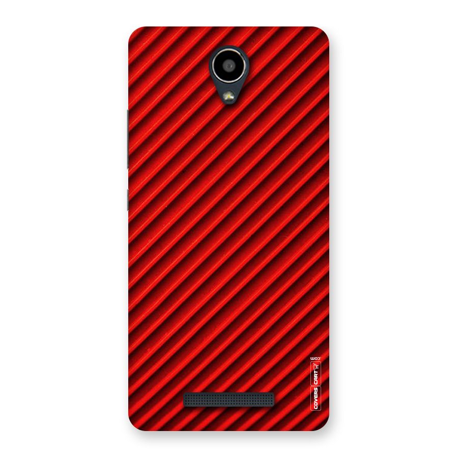 Red Rugged Stripes Back Case for Redmi Note 2