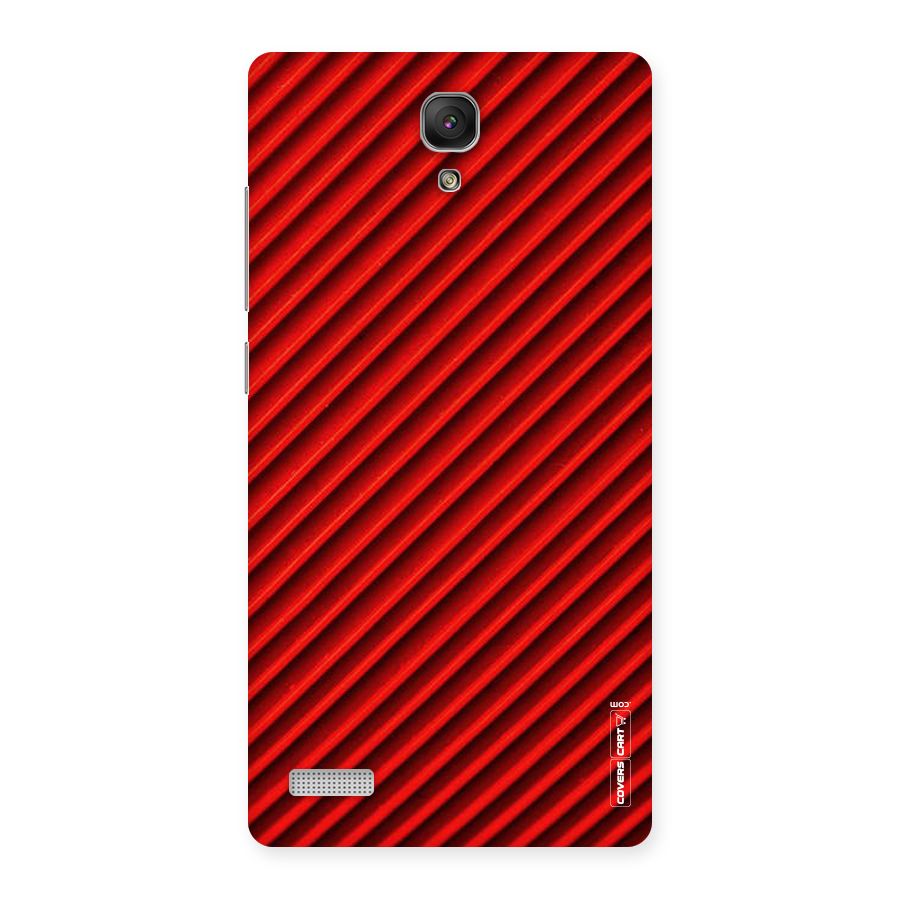 Red Rugged Stripes Back Case for Redmi Note Prime