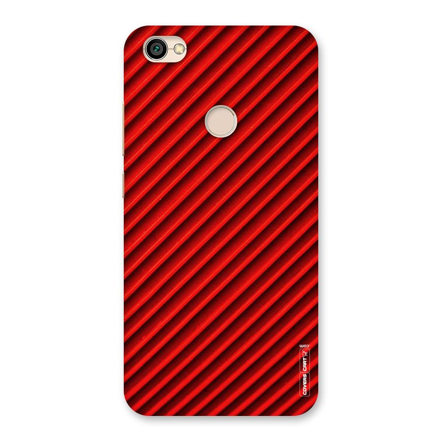 Red Rugged Stripes Back Case for Redmi Y1 2017