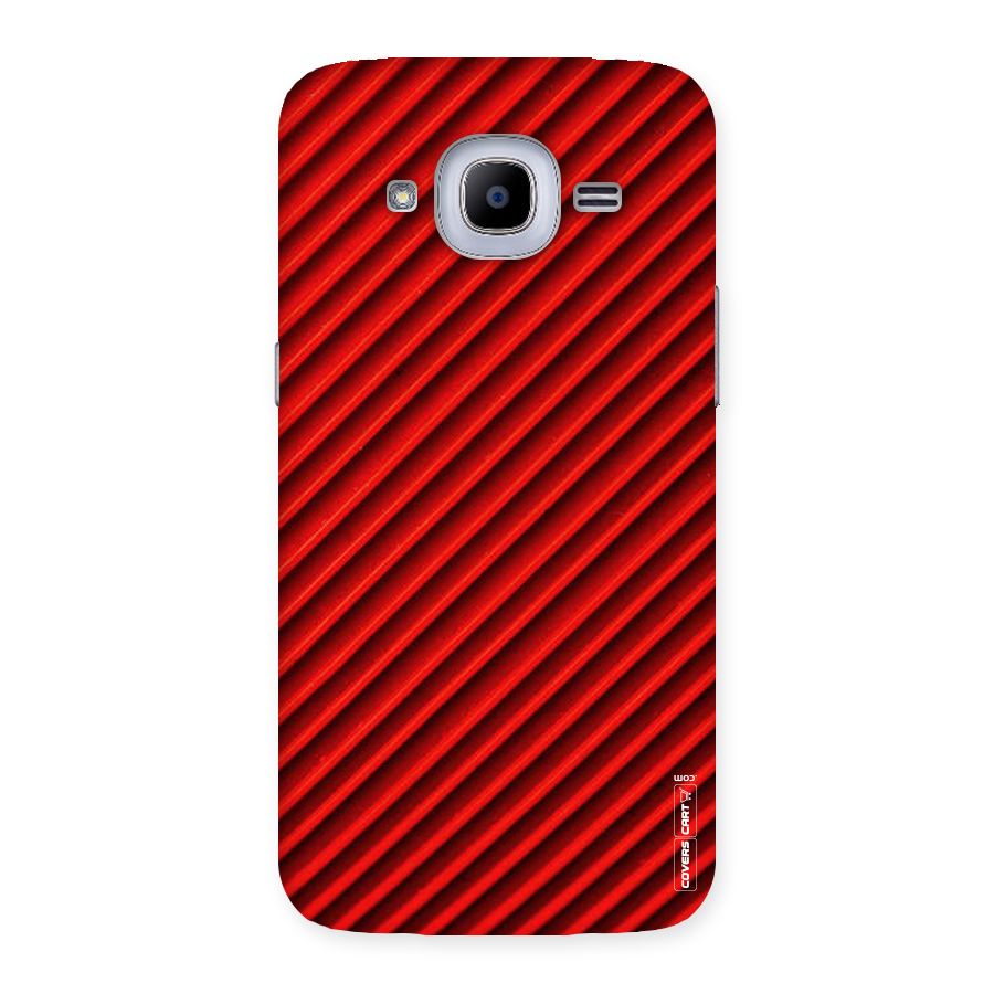 Red Rugged Stripes Back Case for Samsung Galaxy J2 2016