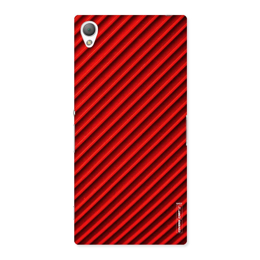 Red Rugged Stripes Back Case for Sony Xperia Z3