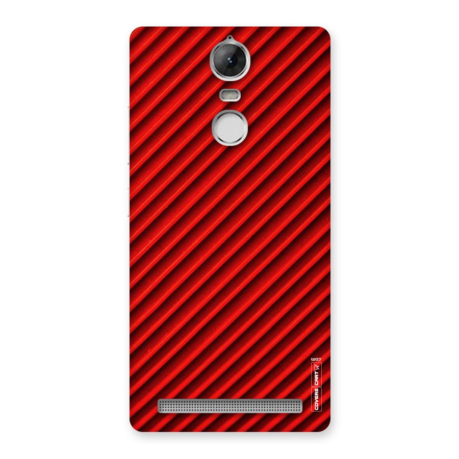 Red Rugged Stripes Back Case for Vibe K5 Note