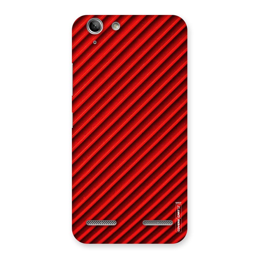 Red Rugged Stripes Back Case for Vibe K5 Plus