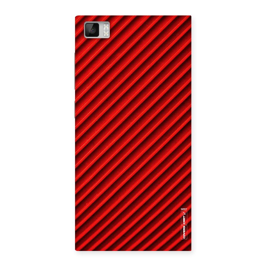 Red Rugged Stripes Back Case for Xiaomi Mi3