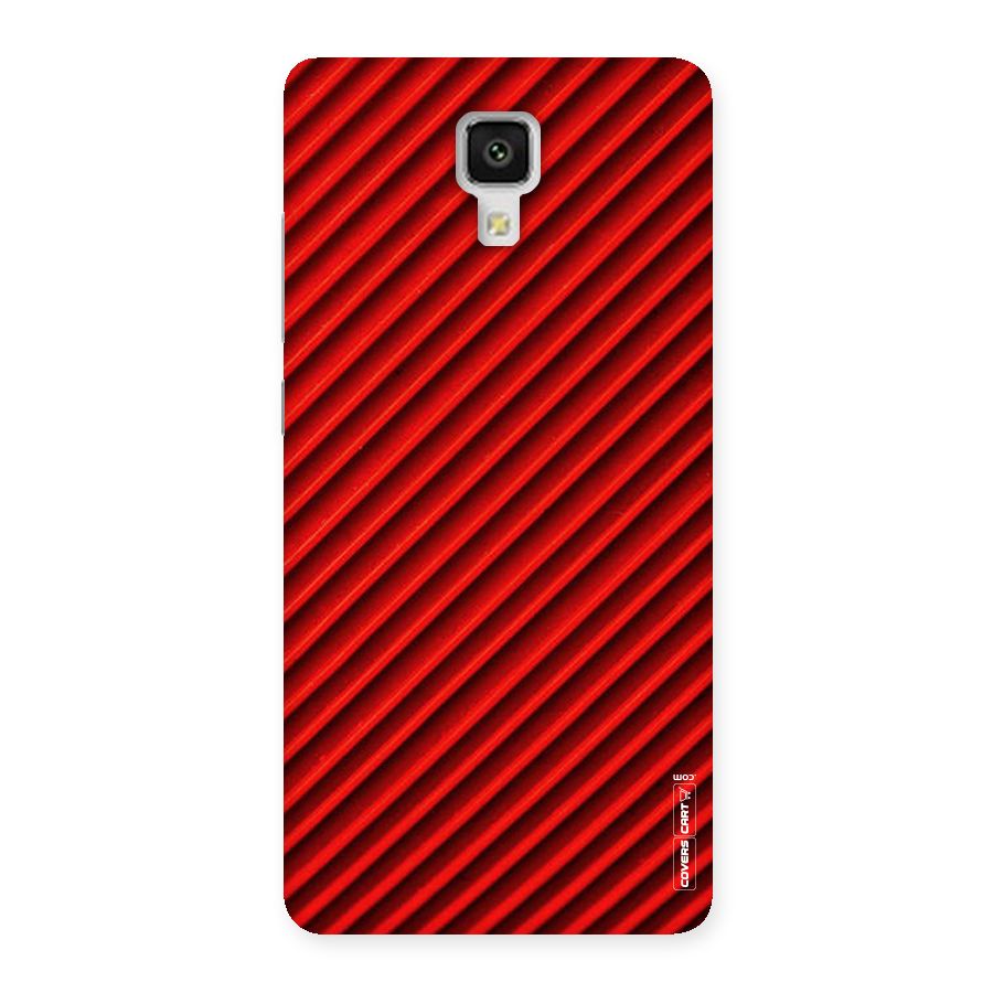 Red Rugged Stripes Back Case for Xiaomi Mi 4
