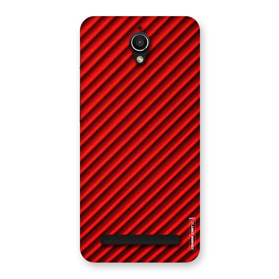 Red Rugged Stripes Back Case for Zenfone Go