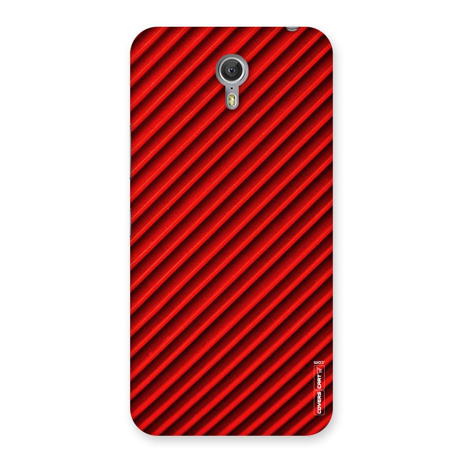 Red Rugged Stripes Back Case for Zuk Z1