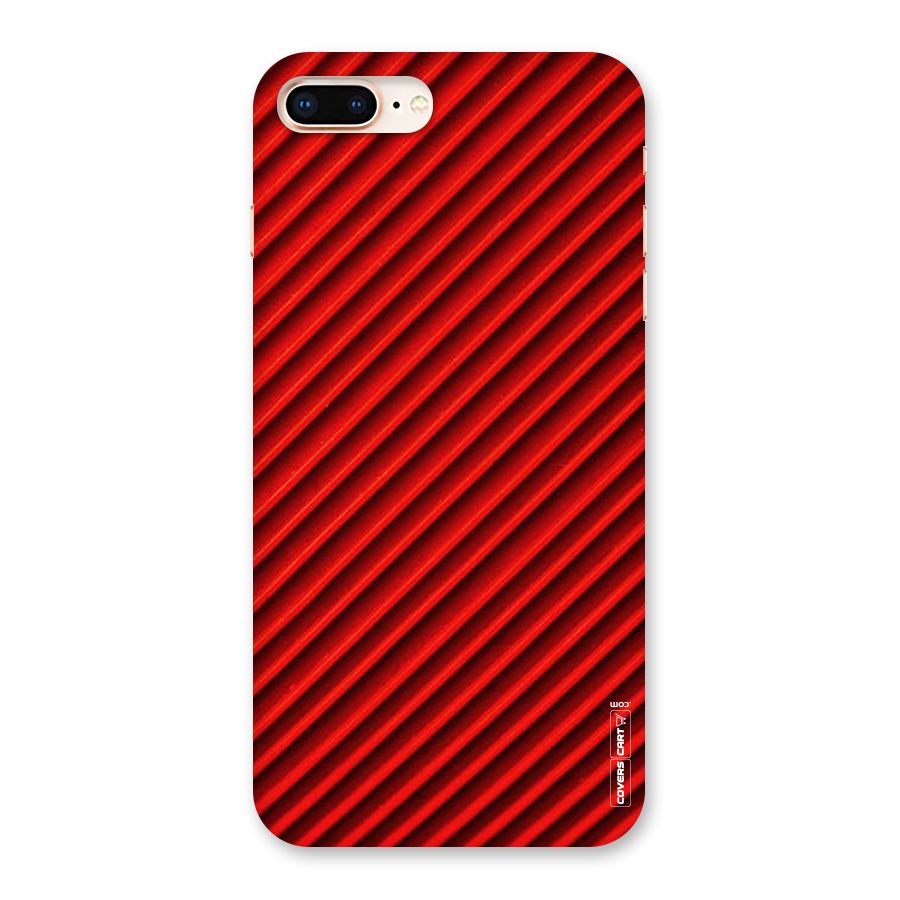 Red Rugged Stripes Back Case for iPhone 8 Plus