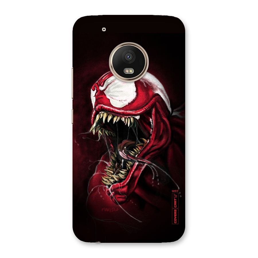 Red Venom Artwork Back Case for Moto G5 Plus