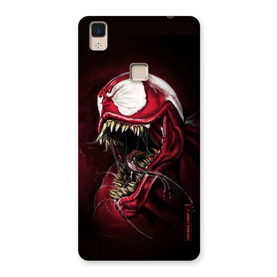 Red Venom Artwork Back Case for V3 Max