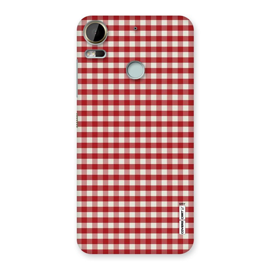 Red White Check Back Case for Desire 10 Pro