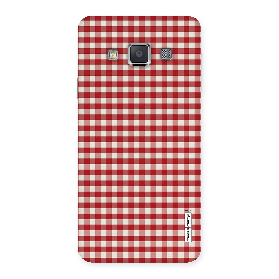 Red White Check Back Case for Galaxy A3
