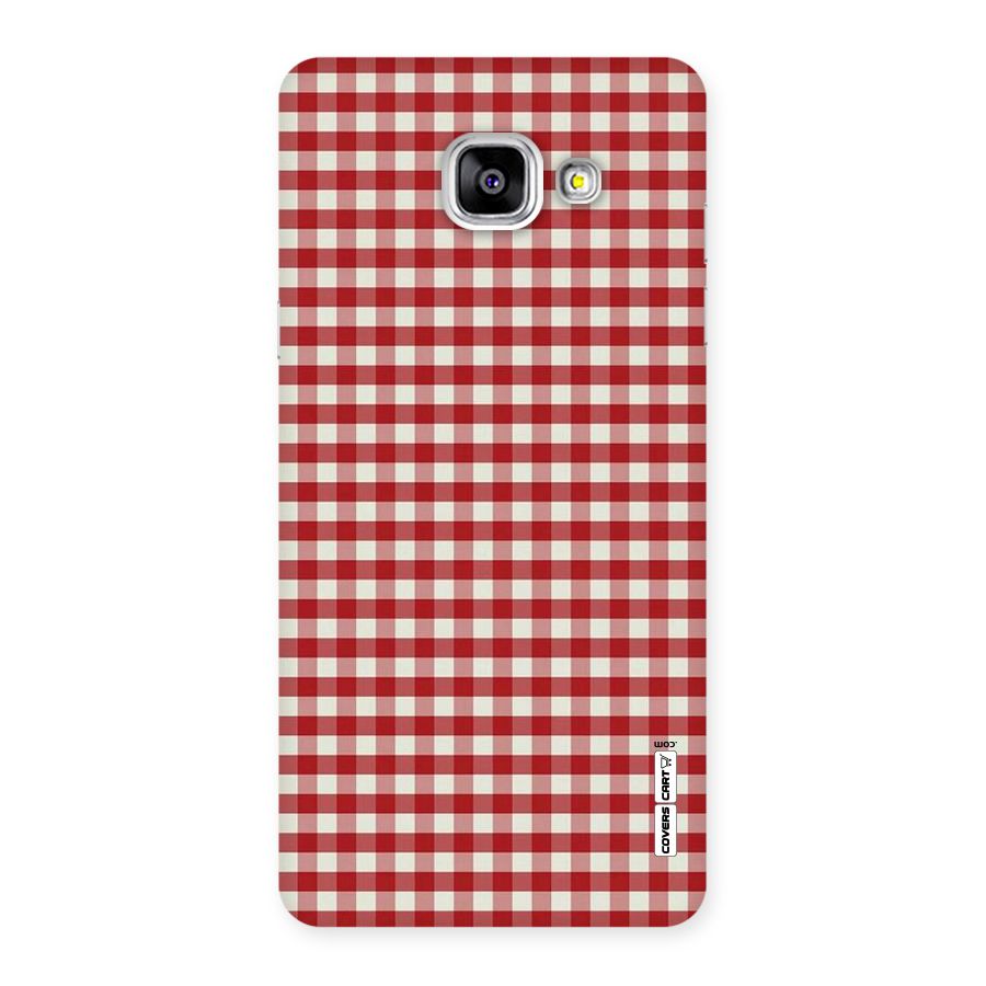 Red White Check Back Case for Galaxy A5 2016