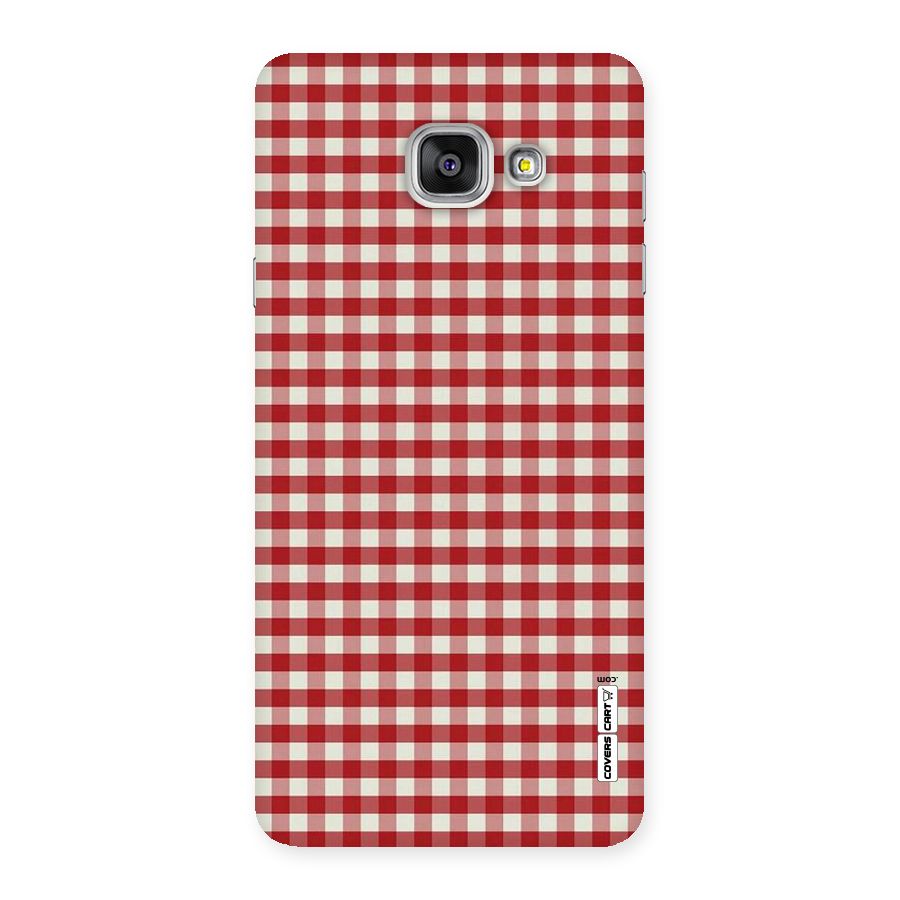 Red White Check Back Case for Galaxy A7 2016