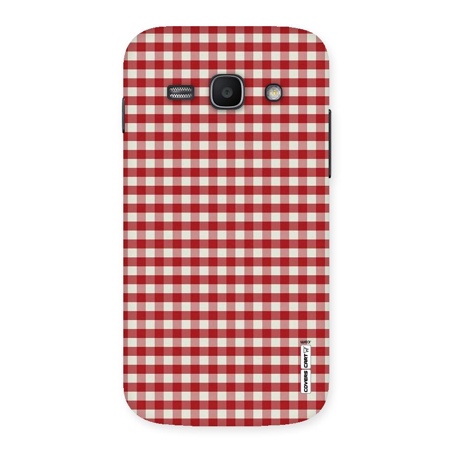 Red White Check Back Case for Galaxy Ace 3