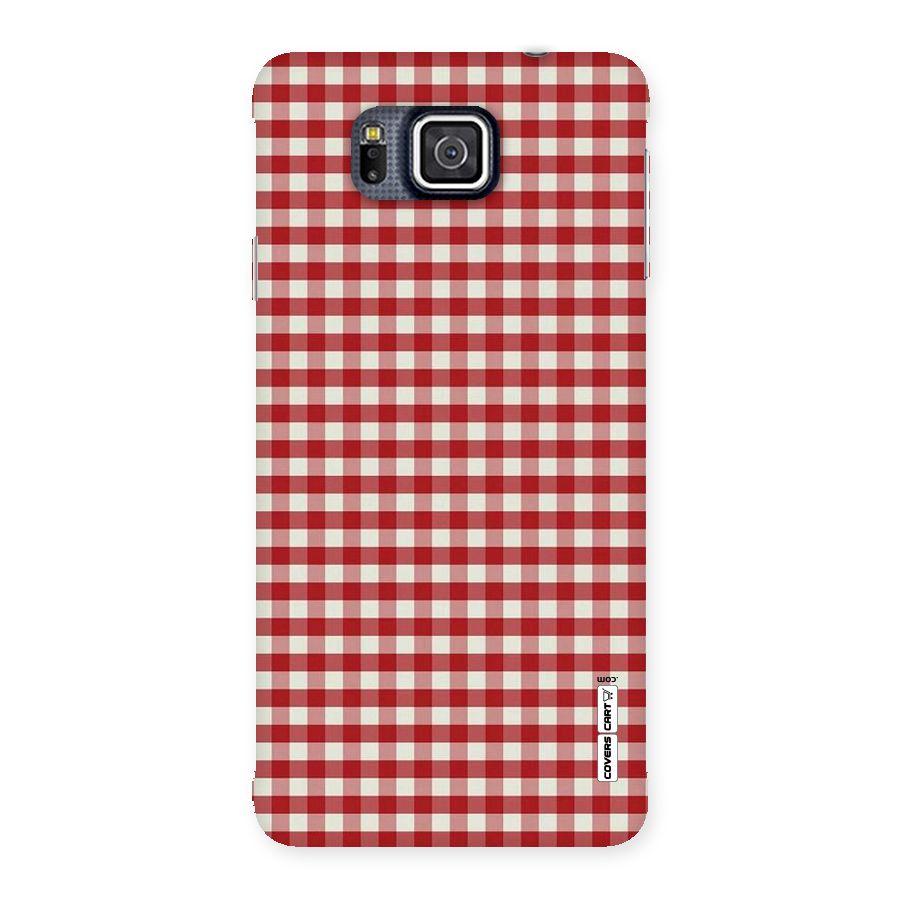 Red White Check Back Case for Galaxy Alpha