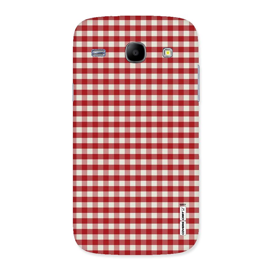 Red White Check Back Case for Galaxy Core