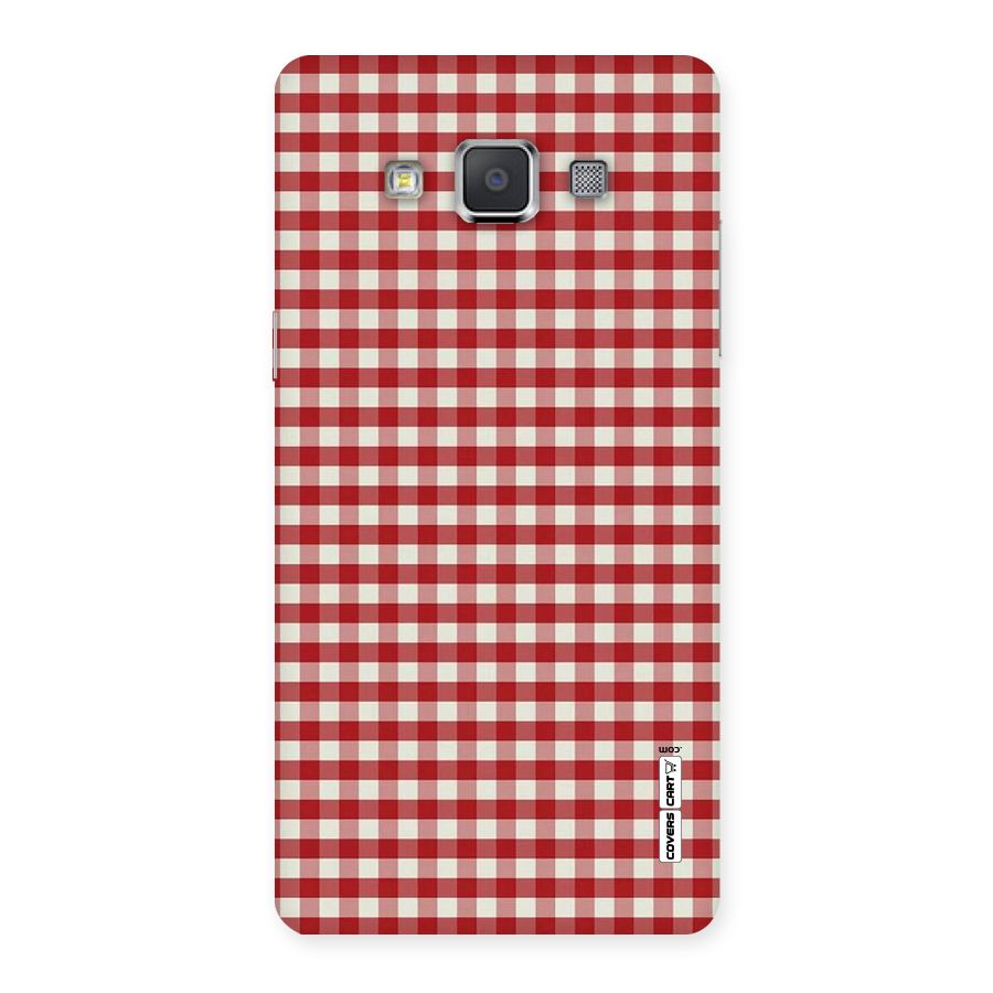 Red White Check Back Case for Galaxy Grand Max