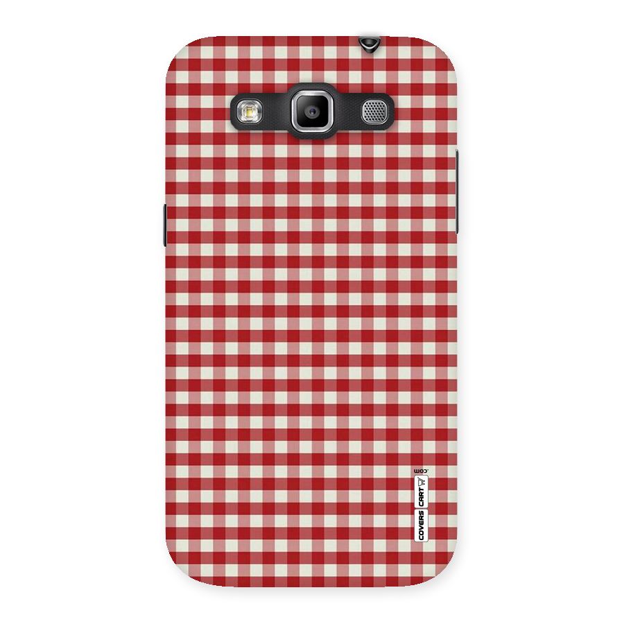 Red White Check Back Case for Galaxy Grand Quattro