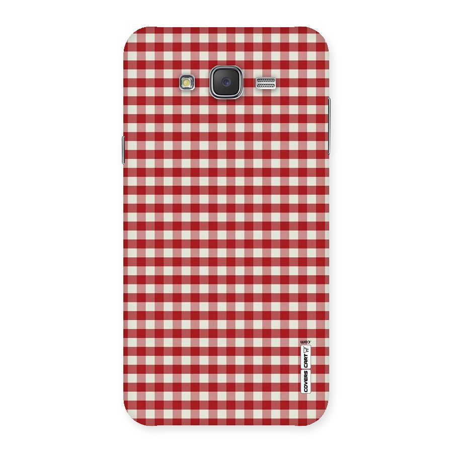Red White Check Back Case for Galaxy J7