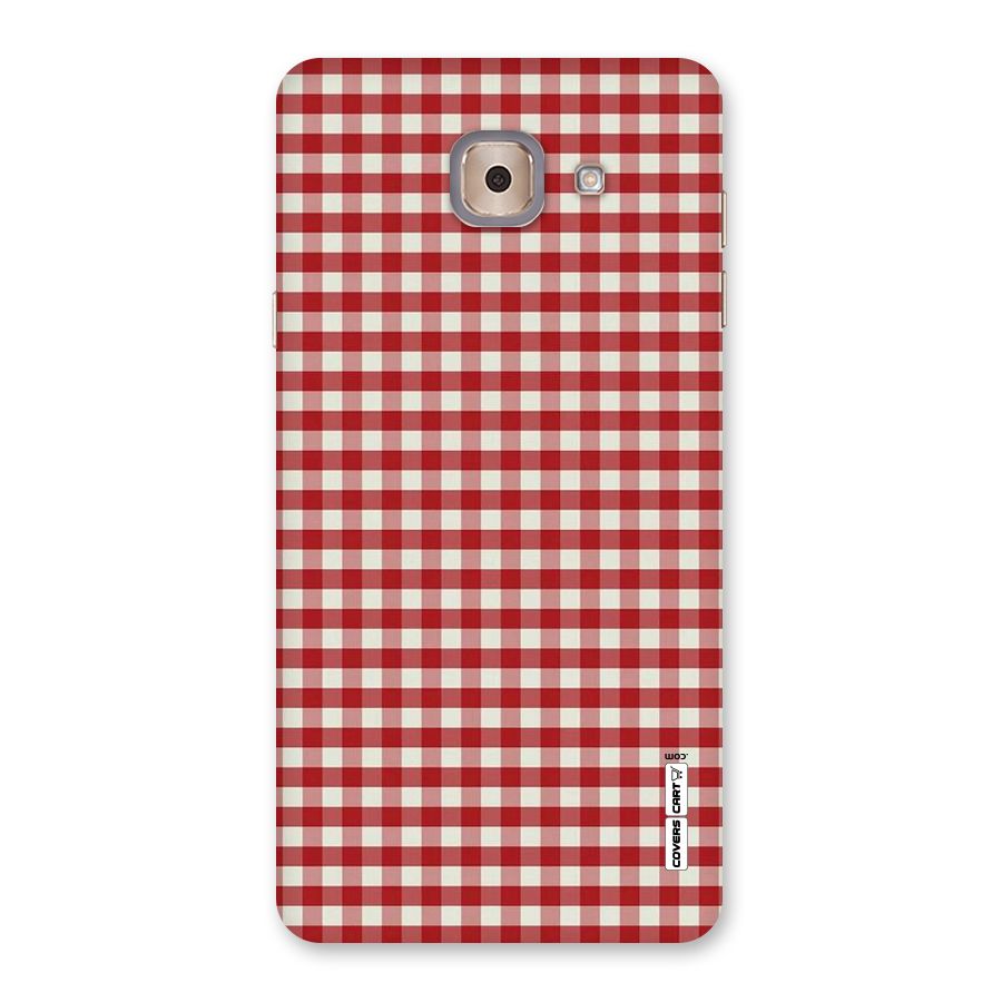Red White Check Back Case for Galaxy J7 Max