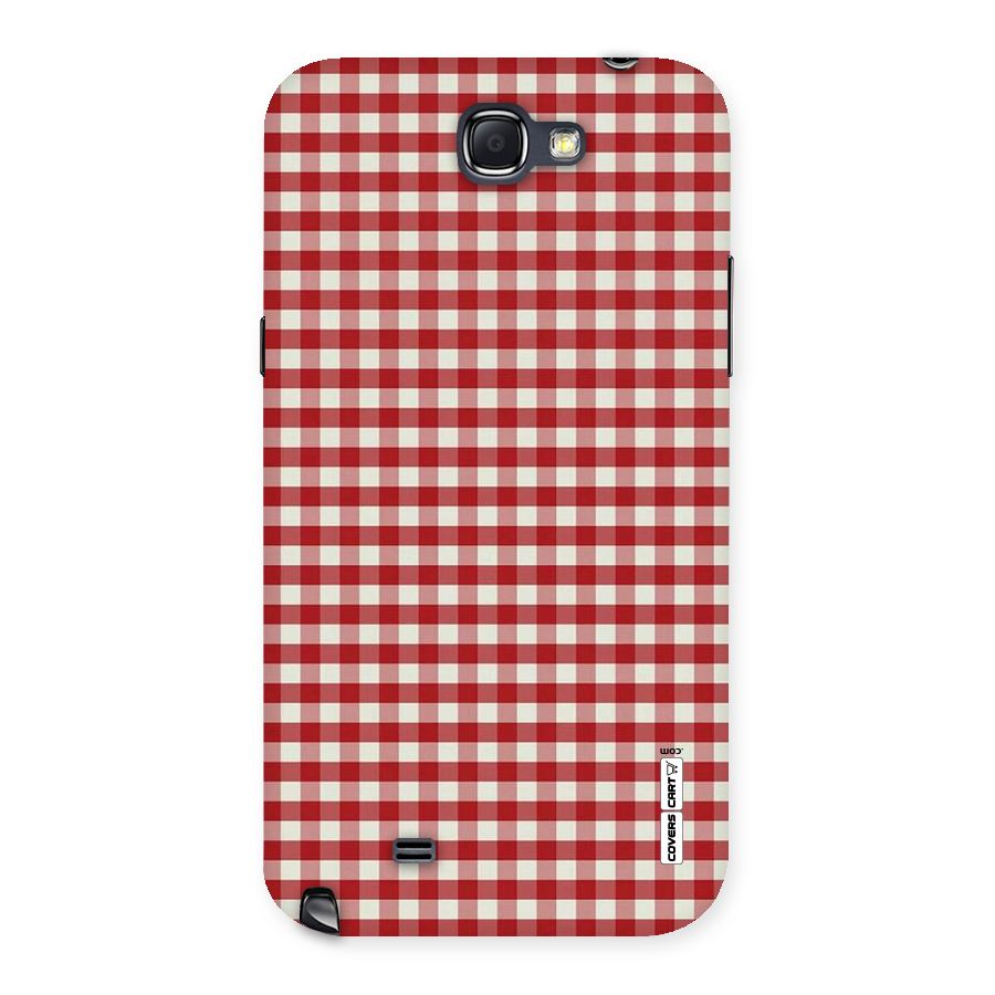 Red White Check Back Case for Galaxy Note 2