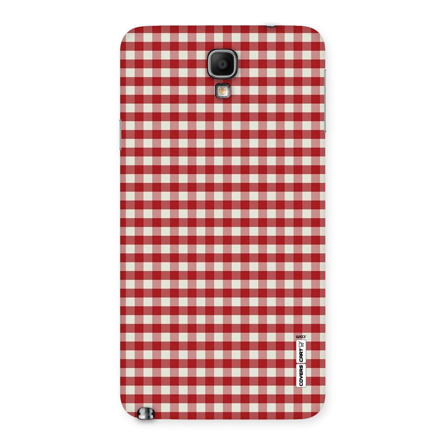 Red White Check Back Case for Galaxy Note 3 Neo