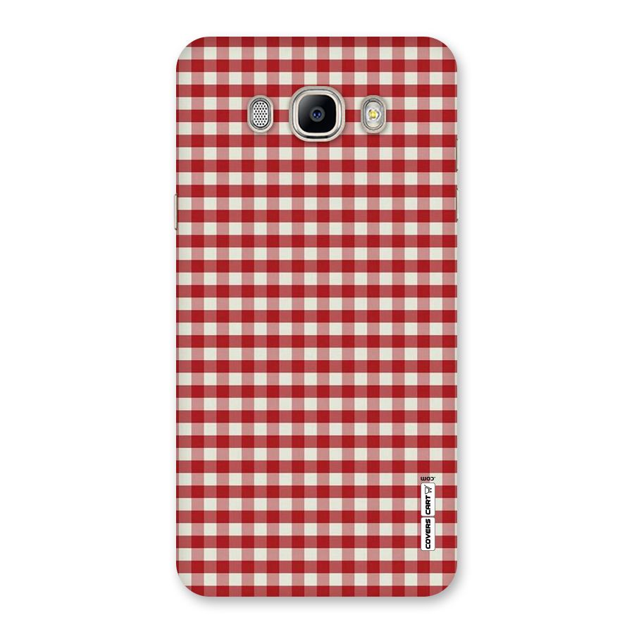 Red White Check Back Case for Galaxy On8
