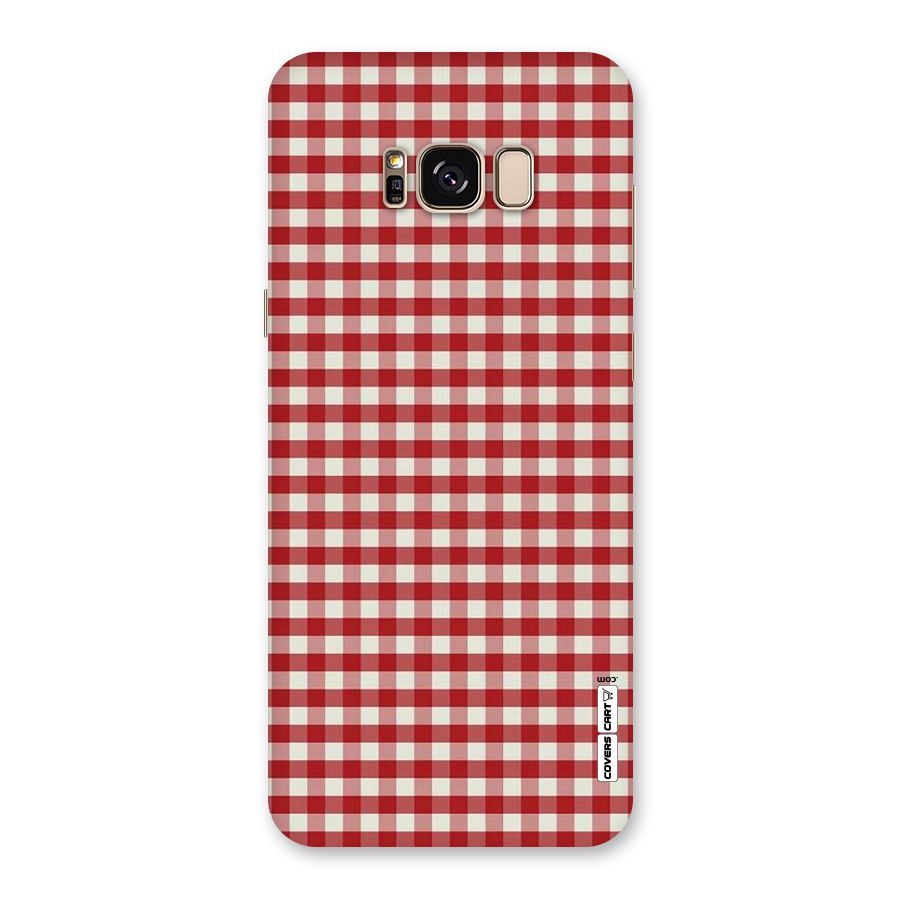 Red White Check Back Case for Galaxy S8 Plus