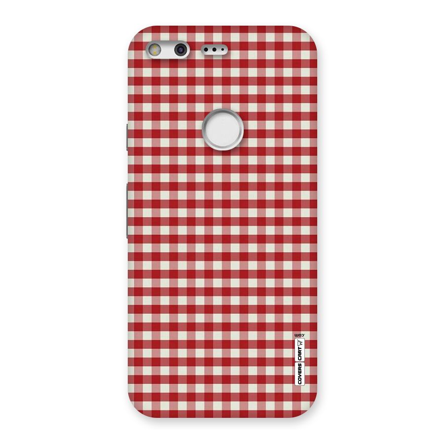 Red White Check Back Case for Google Pixel