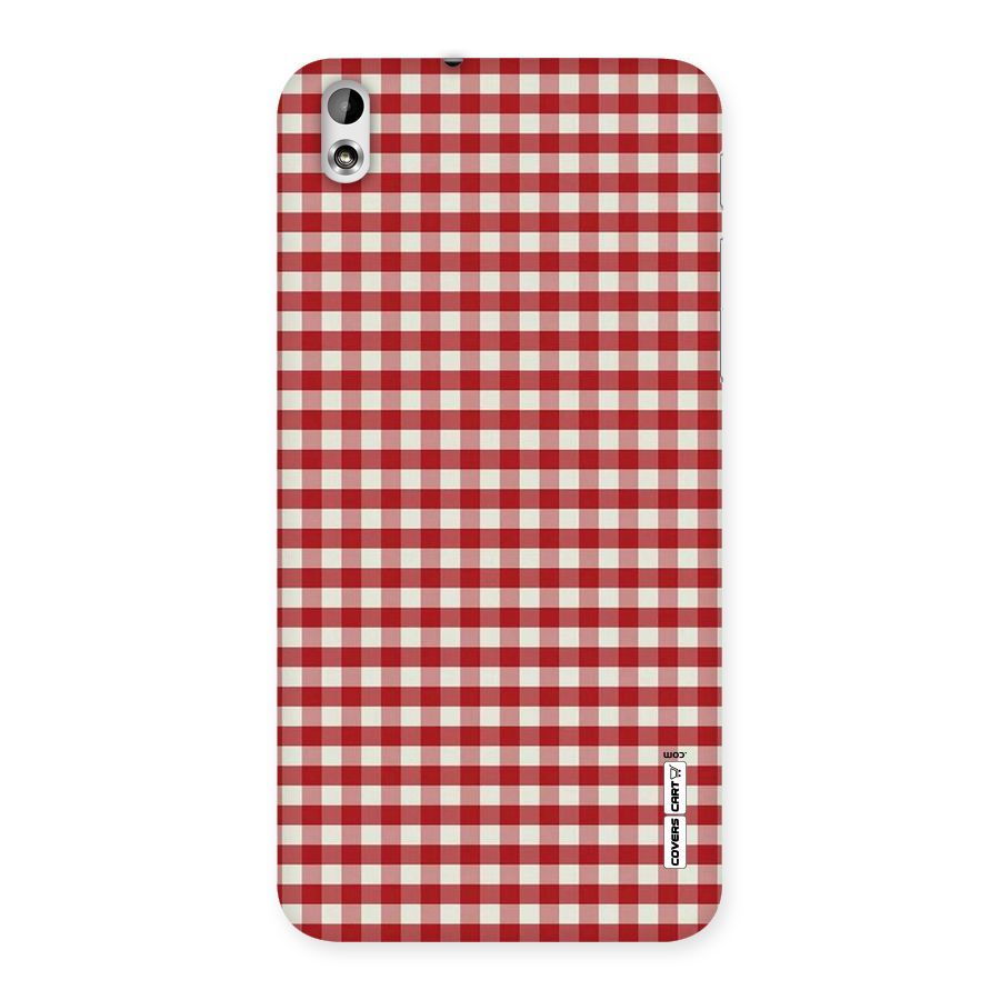 Red White Check Back Case for HTC Desire 816g