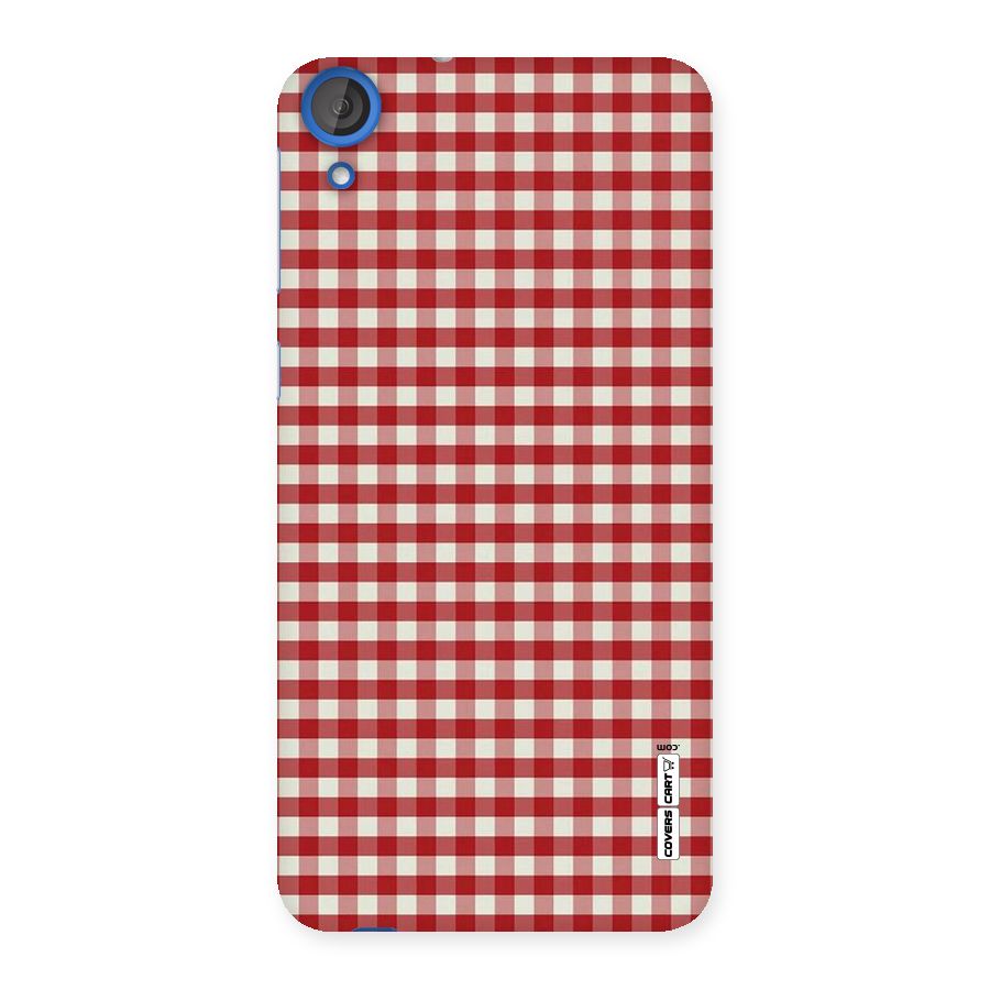 Red White Check Back Case for HTC Desire 820
