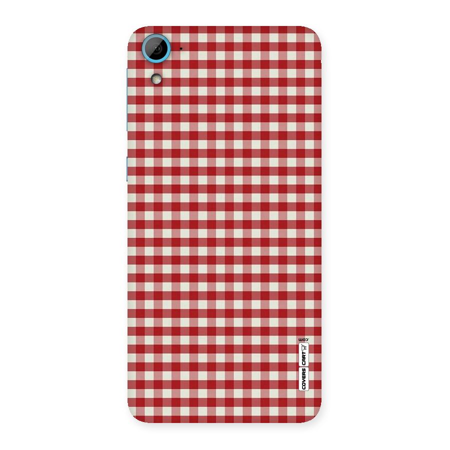 Red White Check Back Case for HTC Desire 826