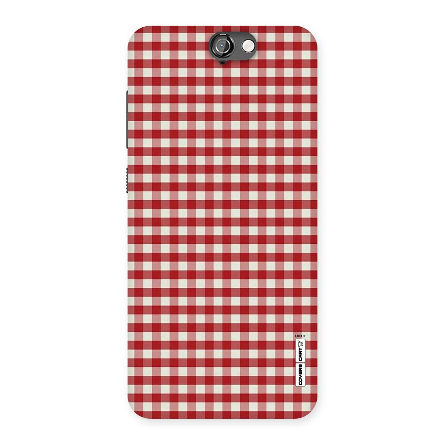 Red White Check Back Case for HTC One A9