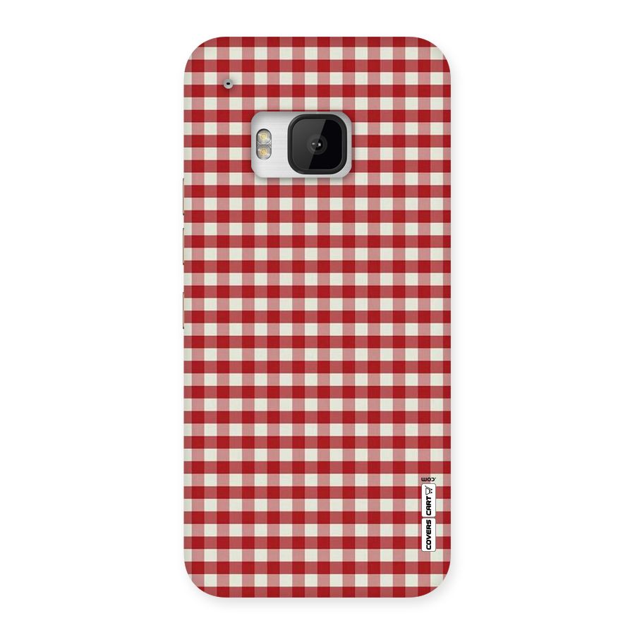 Red White Check Back Case for HTC One M9