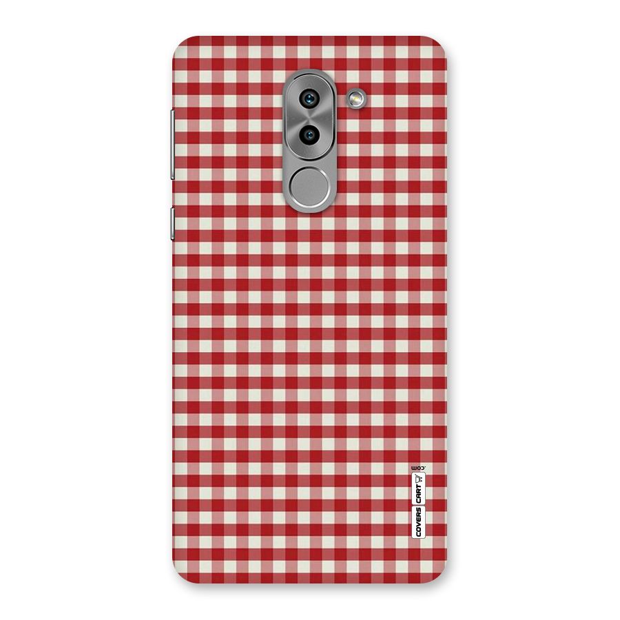 Red White Check Back Case for Honor 6X