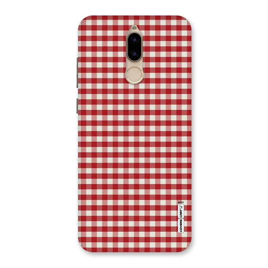 Red White Check Back Case for Honor 9i