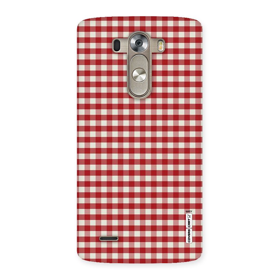Red White Check Back Case for LG G3