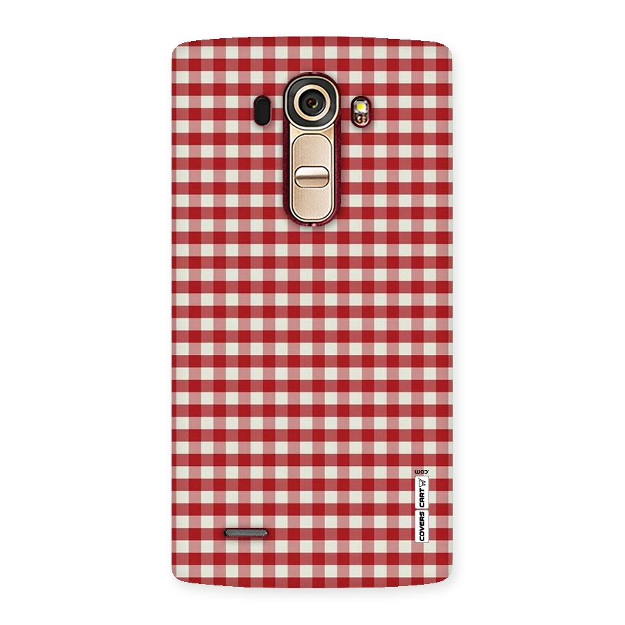 Red White Check Back Case for LG G4