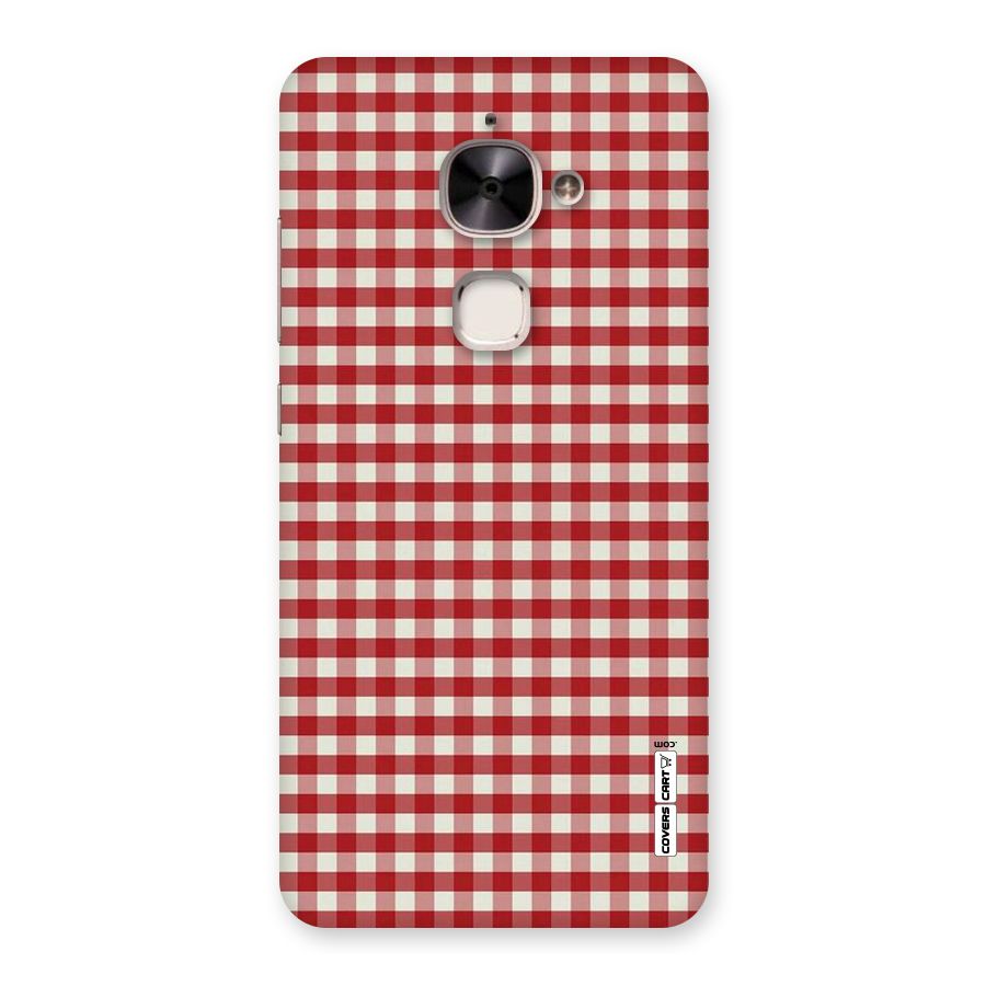 Red White Check Back Case for Le 2