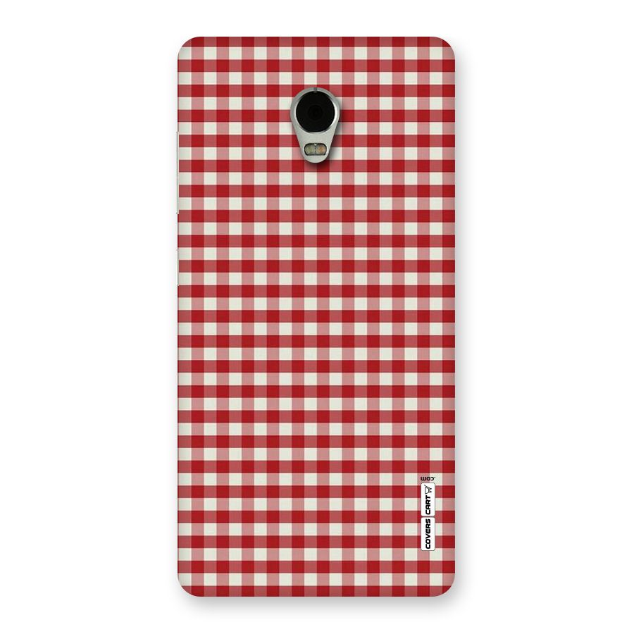 Red White Check Back Case for Lenovo Vibe P1