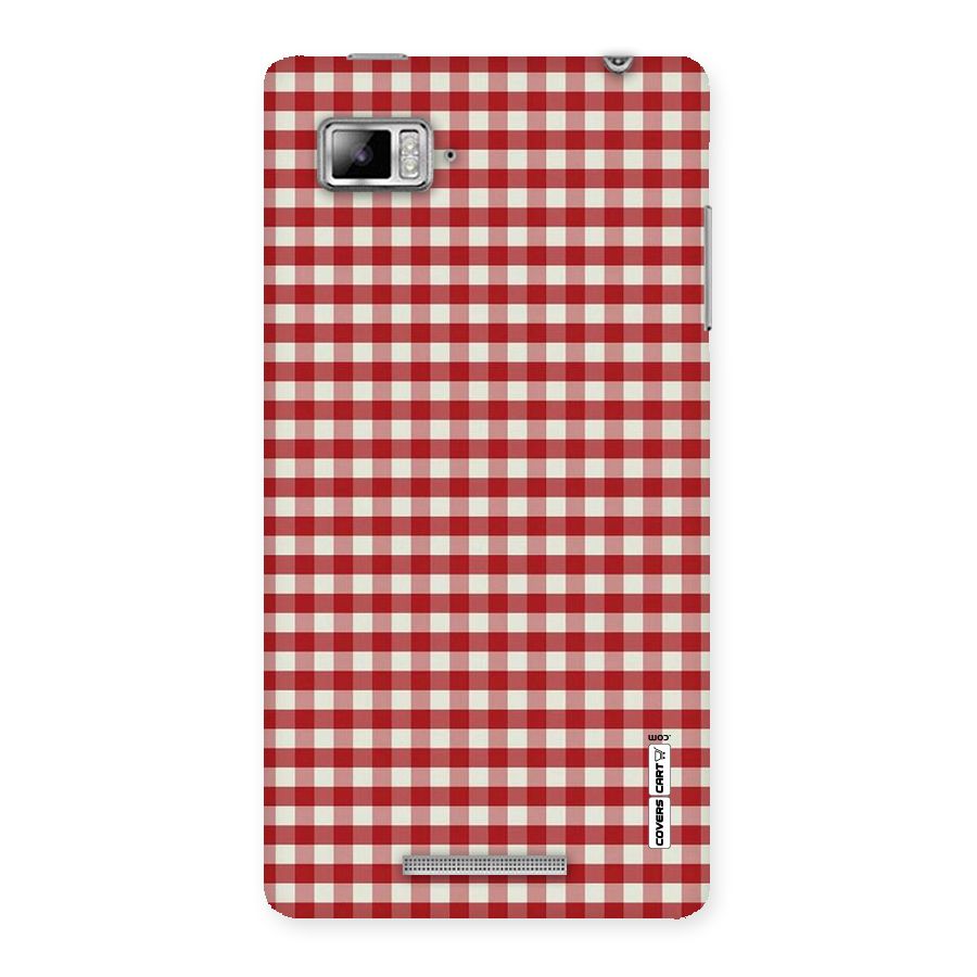 Red White Check Back Case for Lenovo Vibe Z K910