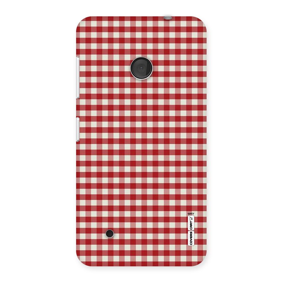 Red White Check Back Case for Lumia 530