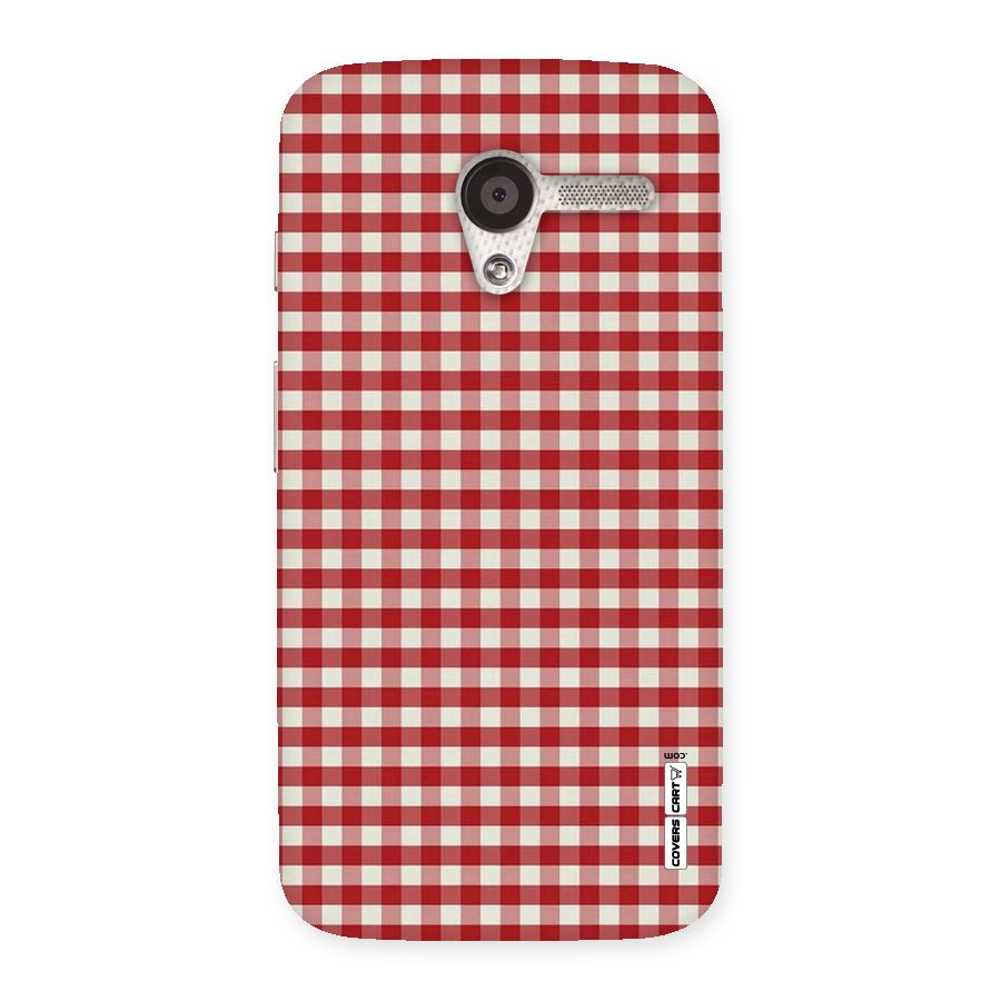 Red White Check Back Case for Moto X