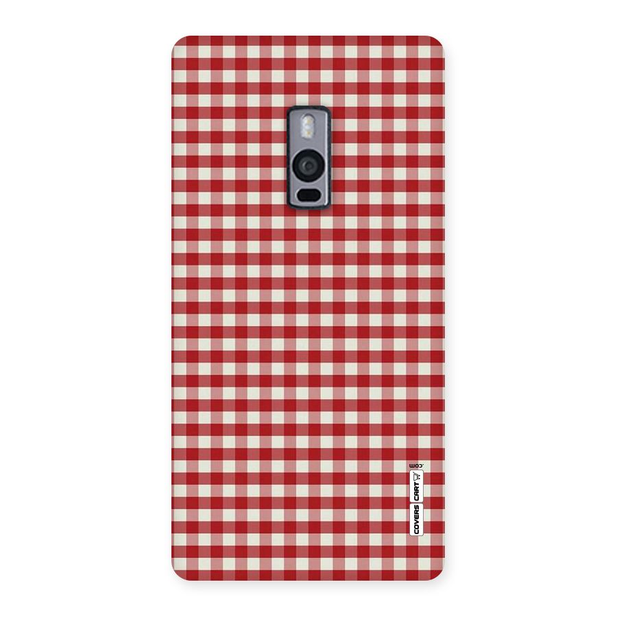 Red White Check Back Case for OnePlus Two