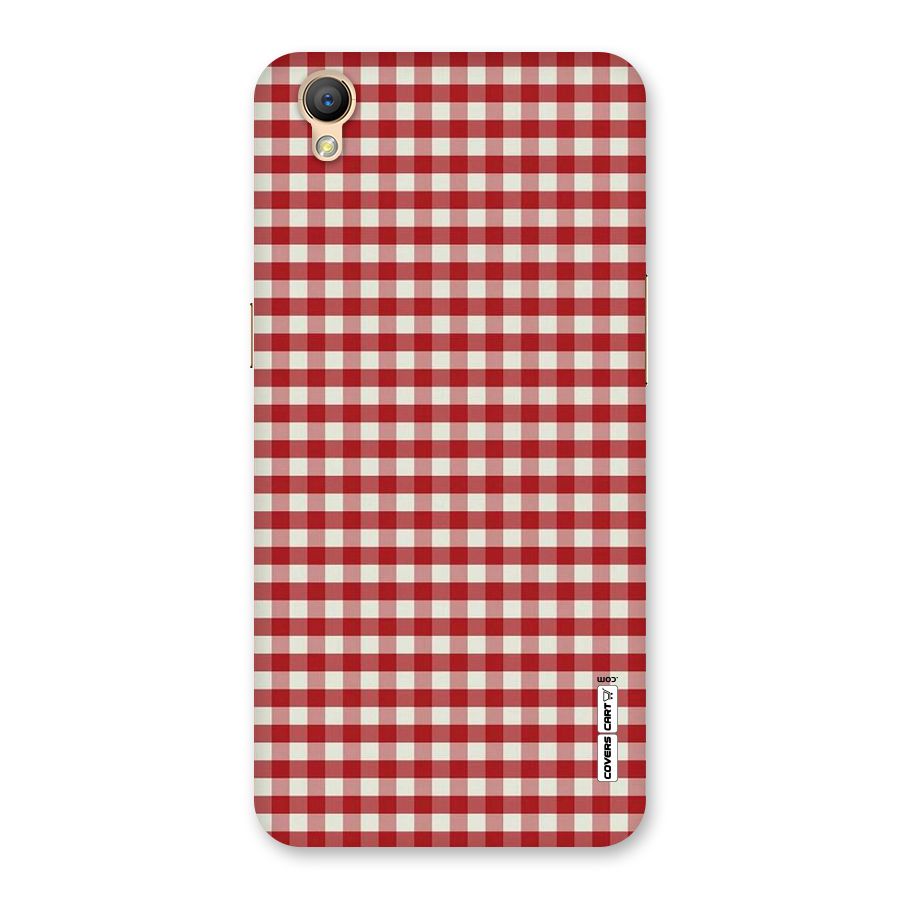 Red White Check Back Case for Oppo A37