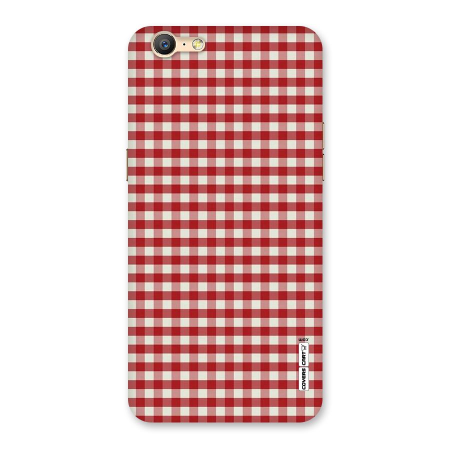 Red White Check Back Case for Oppo A57